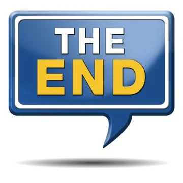 The end Illustrazione stock