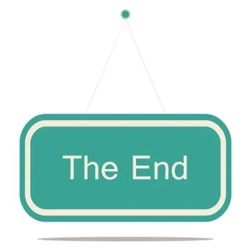 The end Stock Illustration