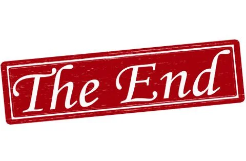 The end Stock Illustration