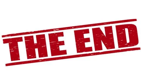 The end Stock Illustration