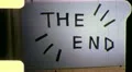 THE END of it ALL Title Vintage Film Leader Retro Home Movie Scrolling 4916 HD Footage