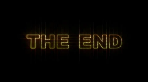 The End LEDS 01 Stock Footage 32936535