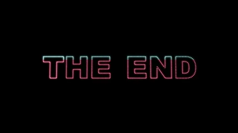 The End LEDS 02 Stock Footage 32937121