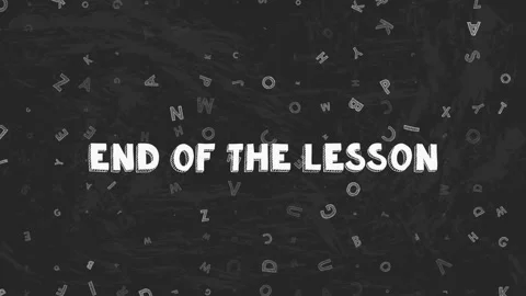 THE END. A left female hand writes the word The endby white chalk on a black Stock Footage 204061906