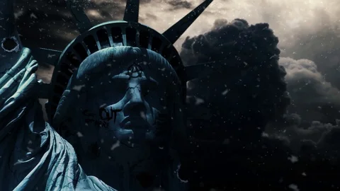 The End of Liberty 4K Stock Footage 97368593