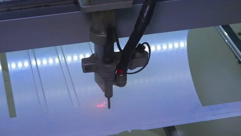 End of the lockdown - cutting plexiglas to allow social distancing Stock-Footage 129557739