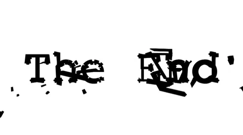 The End Logo (HD) Stock Footage 7135856