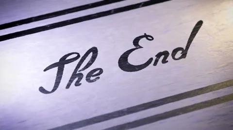 "The End". looping. Video stock 39684145