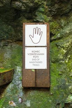 End of Maintained Trails Stock Photos