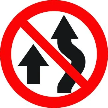 End Of No Overtaking Zone Sign Stock Illustration