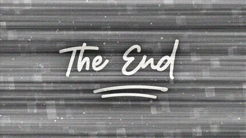 The End Noise blink dot Stock Footage 313518914