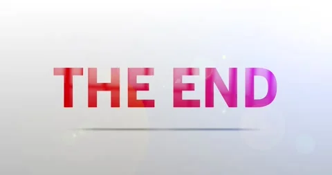 The End. Particle Logo. Text Animation 스톡 동영상 135475015
