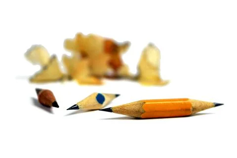 The end of the pencil. Concept. The final. Isolation. Stock Photos