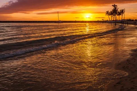 End of a perfect day Stock Photos