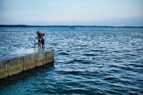 The end of the pier Stock Photos