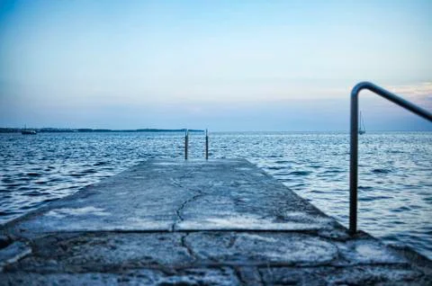 The end of the pier Stock Photos