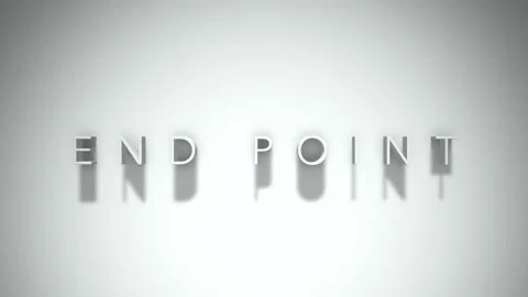 end point 3D title animation with shadow... | Stock Video | Pond5
