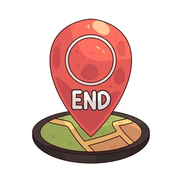 End Point illustration Ilustración de archivo