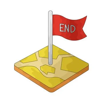 End Point illustration Ilustración de archivo