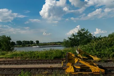 End of the railroad Foto stock