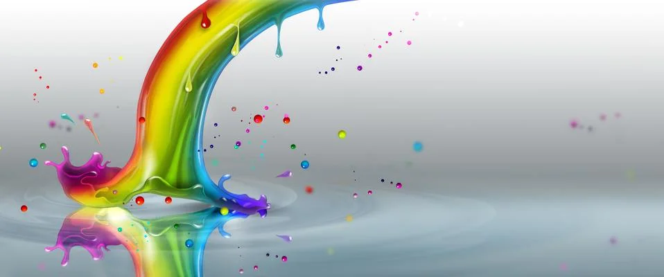 End of the rainbow Stock Illustration