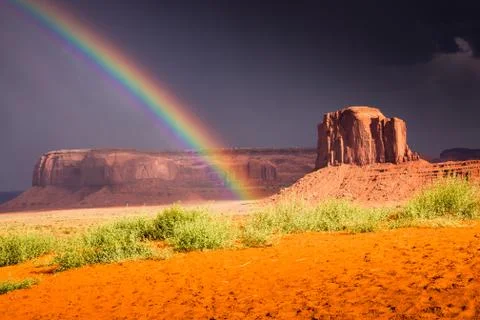 End of the Rainbow Stock Photos