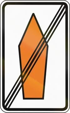 End Of Recommended Route 스톡 일러스트