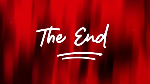 The end red gradient 스톡 동영상 313519393