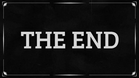 The End - retro text animation. Recreate... | Stock Video | Pond5