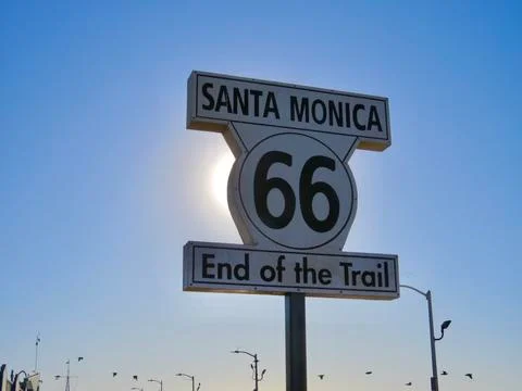 End of Route 66 Stock Photos