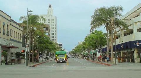 End of Route 66 on a Wide Angle Lens Video stock 49545620