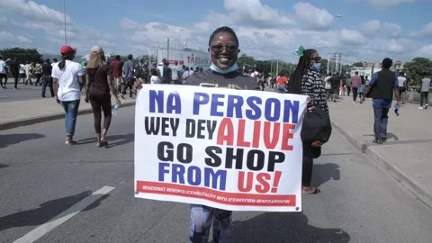 END SARS AND POLICE BRUTALITY PROTESTS IN NIGERIA Vidéo 141496496