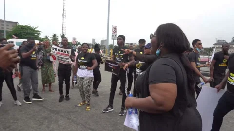End SARS Protest Stock Footage 220528776
