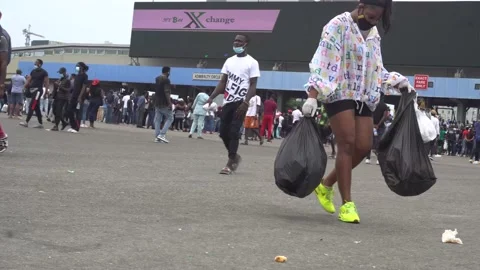 End SARS - Volunteers Stock Footage 220528772