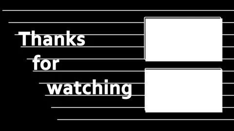 End screen animaiton template for your social media content. Monochrome Stock Footage 268754140