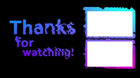 End screen for final video edit. For your social media content. Thanks  Stock Footage 269775580