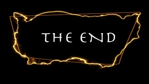 The end screen Stock Footage 328134888