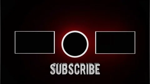 End screen saver for videos with initial transition animated red outro intro Video stock 149072121