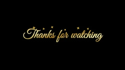End screen with thank you message. Video stock 337011626