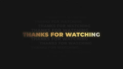 End screen with thanks message. Stock Footage 336964982