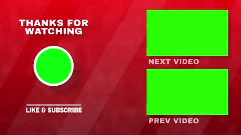 End screen video Red Background Stock Footage 220620442