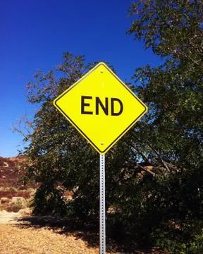 End Sign Stock Photos