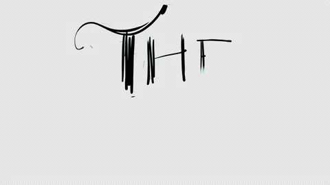 The End with strokes texture on blue screen. Stock Footage 196134595