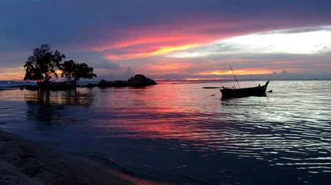 End Of The Sunset. Stock Footage 38865732