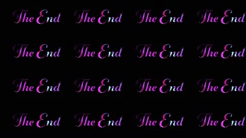The End Text 04 Stock Footage 148135569