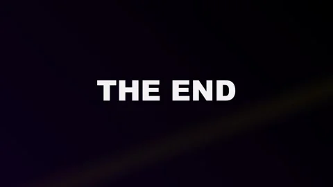 The end text animation with chromatic aberration effect Stock-Footage 346862718