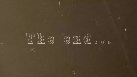 The end text animation for ending presentation, vlog and content animated Stock Footage 269410391