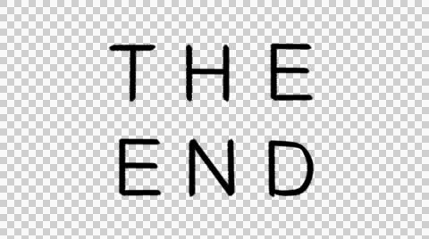 The End Title, Hand write chalk style Stock-Footage 49269004