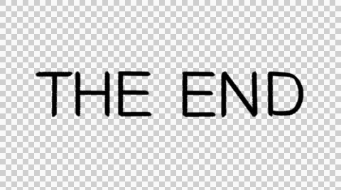 The End Title,Text hand write chalk style Stock-Footage 49269006