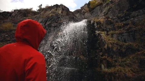 The end of a trail in the Uinta Mountains, Utah.  Slow motion clip filmed Видео 99701017
